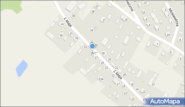 Bielsk, 1 Maja, 29, mapa Bielsk
