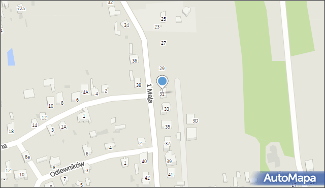 Blachownia, 1 Maja, 31, mapa Blachownia