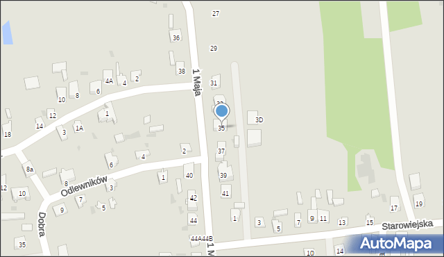 Blachownia, 1 Maja, 35, mapa Blachownia