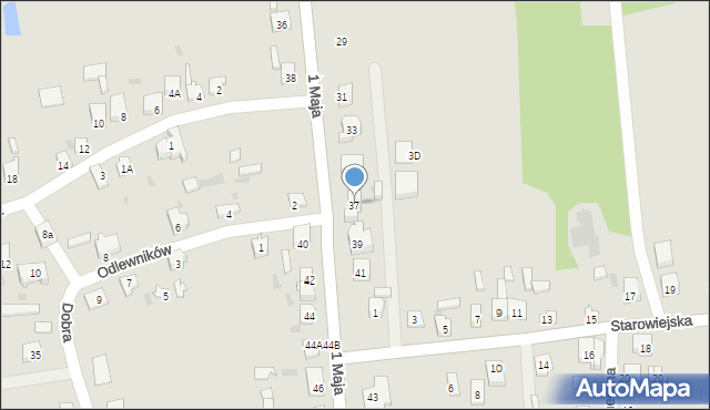 Blachownia, 1 Maja, 37, mapa Blachownia