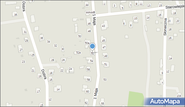 Blachownia, 1 Maja, 52, mapa Blachownia