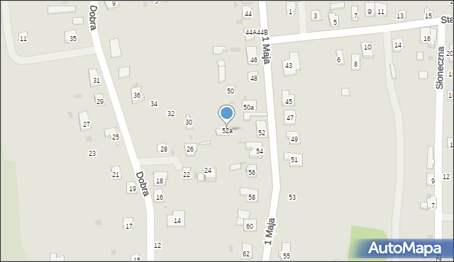 Blachownia, 1 Maja, 52a, mapa Blachownia