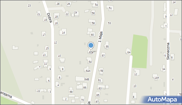 Blachownia, 1 Maja, 62a, mapa Blachownia