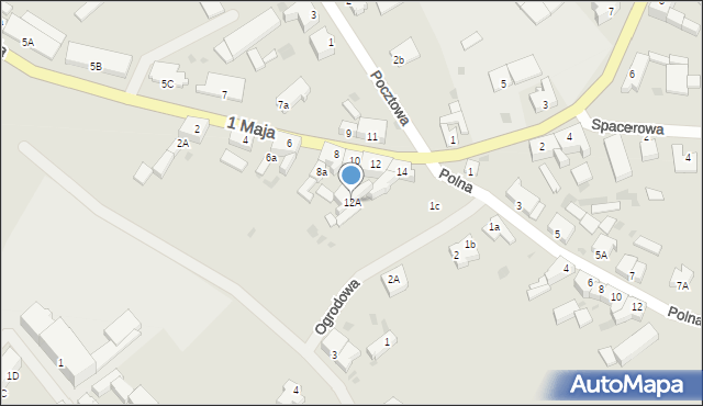 Bobolice, 1 Maja, 12A, mapa Bobolice