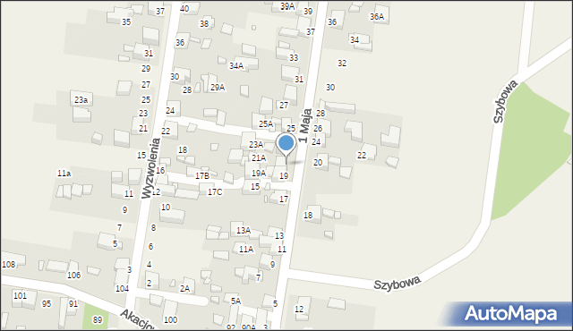 Bobrowniki, 1 Maja, 21, mapa Bobrowniki