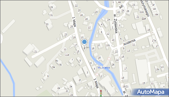 Bogatynia, 1 Maja, 8, mapa Bogatynia