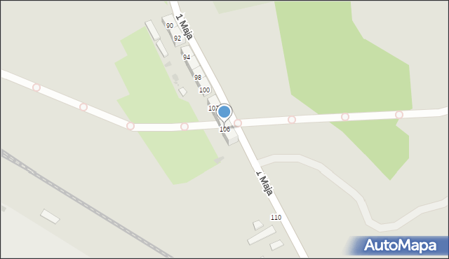 Boguszów-Gorce, 1 Maja, 106, mapa Boguszów-Gorce