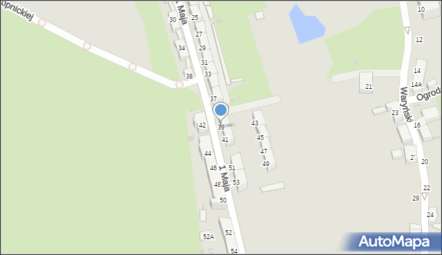 Boguszów-Gorce, 1 Maja, 39, mapa Boguszów-Gorce