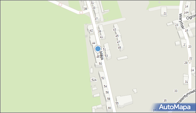 Boguszów-Gorce, 1 Maja, 48, mapa Boguszów-Gorce