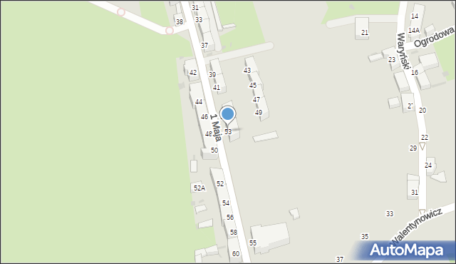 Boguszów-Gorce, 1 Maja, 53, mapa Boguszów-Gorce