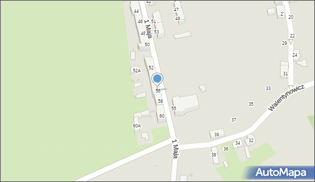 Boguszów-Gorce, 1 Maja, 56, mapa Boguszów-Gorce