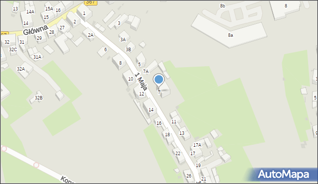 Boguszów-Gorce, 1 Maja, 7, mapa Boguszów-Gorce