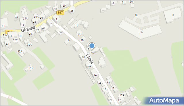 Boguszów-Gorce, 1 Maja, 7A, mapa Boguszów-Gorce