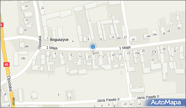 Boguszyce, 1 Maja, 15, mapa Boguszyce