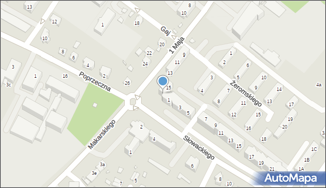 Brzeg, 1 Maja, 19, mapa Brzeg