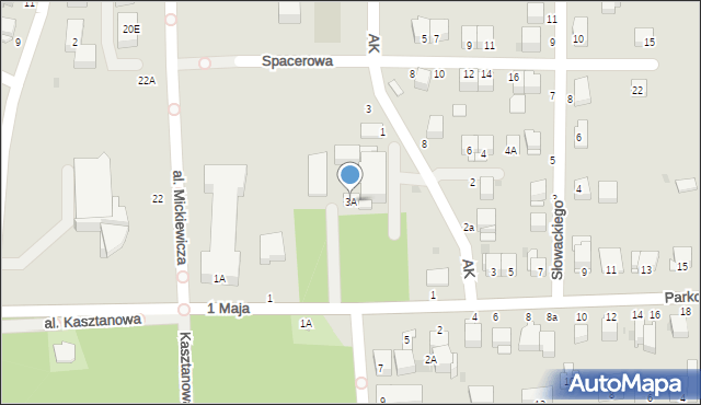 Busko-Zdrój, 1 Maja, 3A, mapa Busko-Zdrój