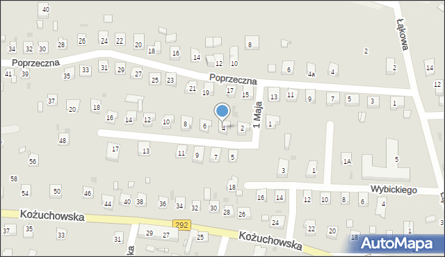 Bytom Odrzański, 1 Maja, 4, mapa Bytom Odrzański