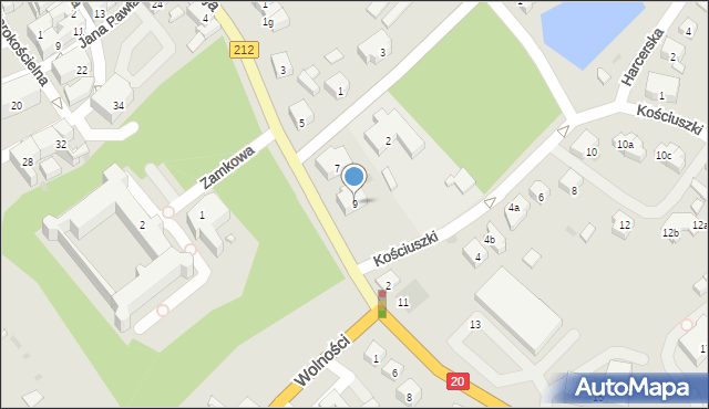 Bytów, 1 Maja, 9, mapa Bytów