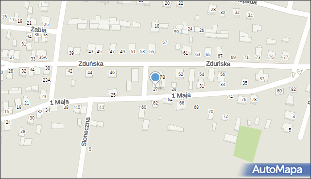 Chorzele, 1 Maja, 27, mapa Chorzele