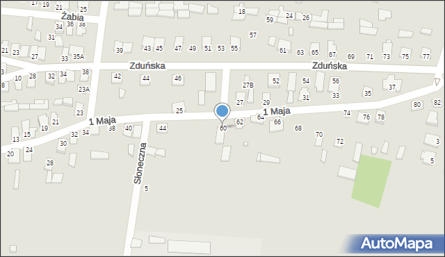 Chorzele, 1 Maja, 60, mapa Chorzele