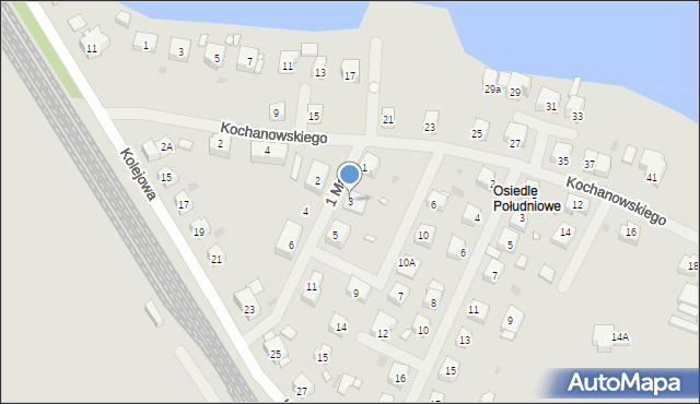 Choszczno, 1 Maja, 3, mapa Choszczno
