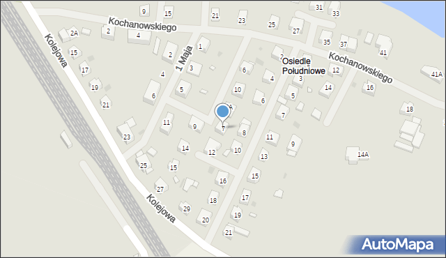 Choszczno, 1 Maja, 7, mapa Choszczno