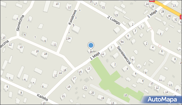 Cybinka, 1 Maja, 10, mapa Cybinka