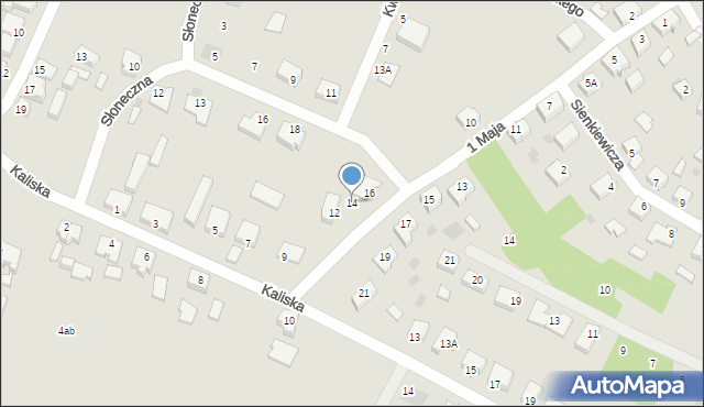 Cybinka, 1 Maja, 14, mapa Cybinka