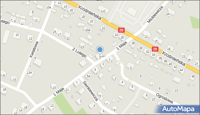 Cybinka, 1 Maja, 2, mapa Cybinka