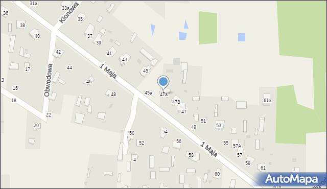 Czeremcha, 1 Maja, 47a, mapa Czeremcha