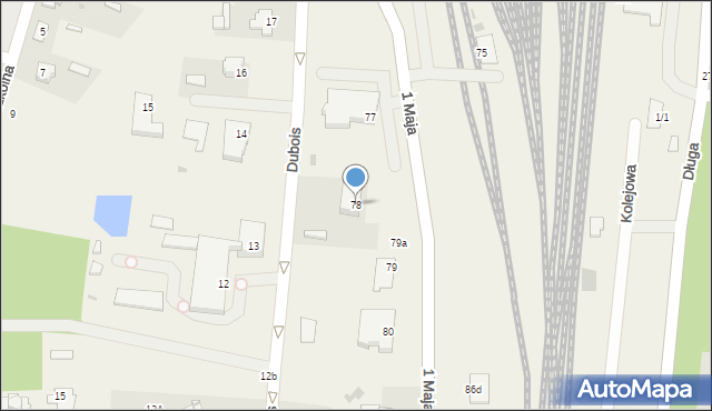 Czeremcha, 1 Maja, 78, mapa Czeremcha