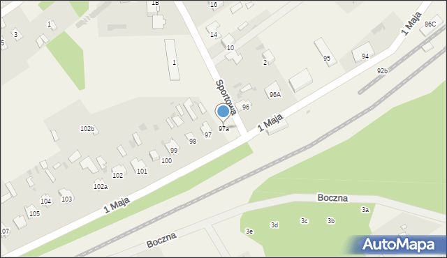 Czeremcha, 1 Maja, 97a, mapa Czeremcha