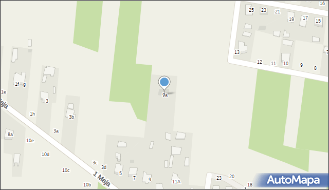 Czeremcha, 1 Maja, 9a, mapa Czeremcha