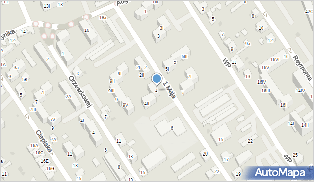 Dąbrowa Górnicza, 1 Maja, 4a, mapa Dąbrowa Górnicza