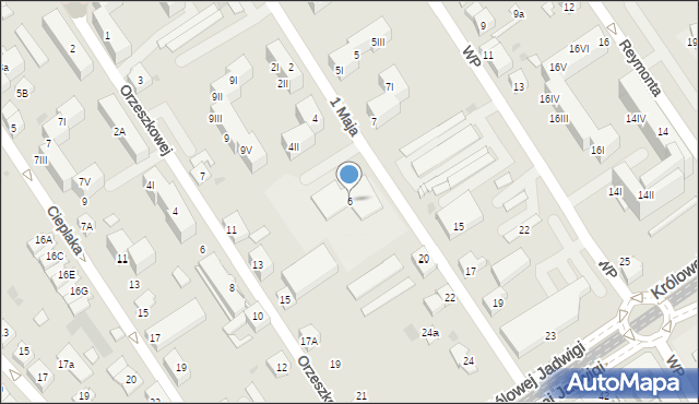 Dąbrowa Górnicza, 1 Maja, 6, mapa Dąbrowa Górnicza