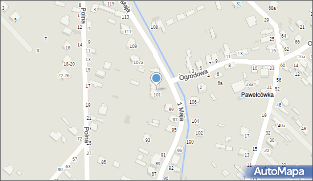 Dęblin, 1 Maja, 103, mapa Dęblin