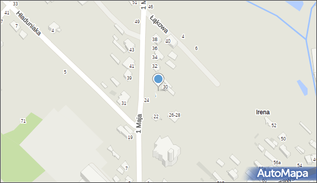 Dęblin, 1 Maja, 28, mapa Dęblin