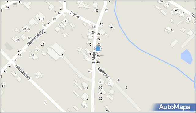 Dęblin, 1 Maja, 50, mapa Dęblin