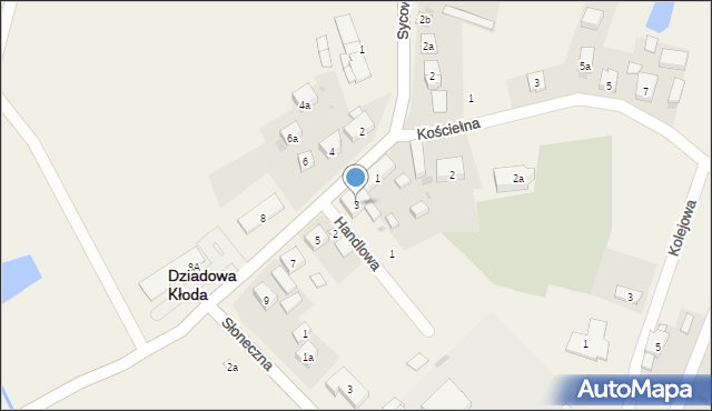 Dziadowa Kłoda, 1 Maja, 3, mapa Dziadowa Kłoda