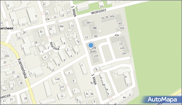Dziwnówek, 1 Maja, 10, mapa Dziwnówek