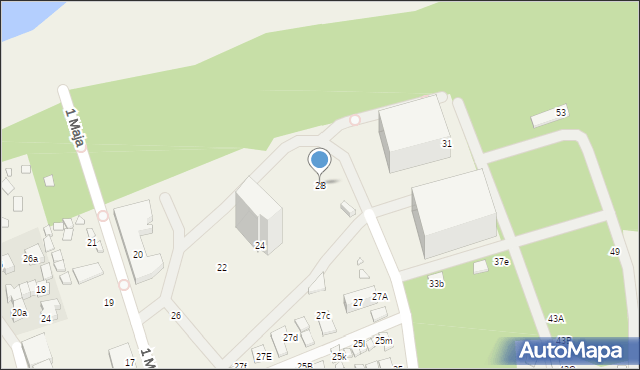 Dziwnówek, 1 Maja, 28, mapa Dziwnówek