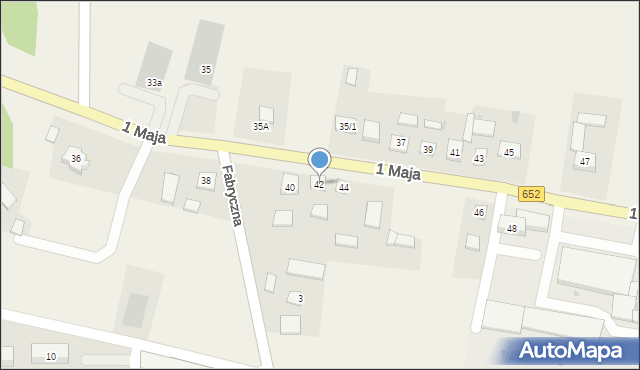 Filipów, 1 Maja, 42, mapa Filipów