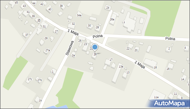 Godów, 1 Maja, 19, mapa Godów