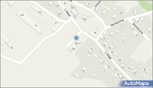 Godów, 1 Maja, 53, mapa Godów