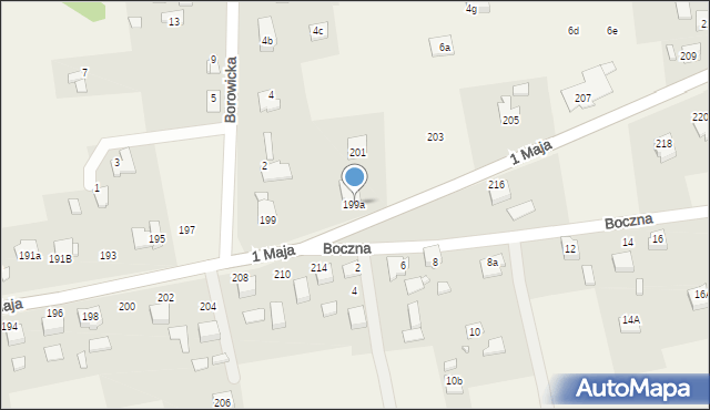 Gołkowice, 1 Maja, 199a, mapa Gołkowice