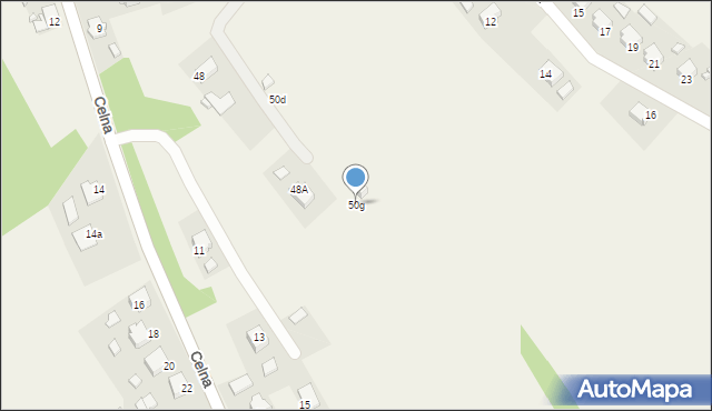 Gołkowice, 1 Maja, 50g, mapa Gołkowice