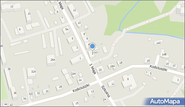 Górowo Iławeckie, 1 Maja, 2, mapa Górowo Iławeckie