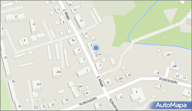 Górowo Iławeckie, 1 Maja, 4, mapa Górowo Iławeckie