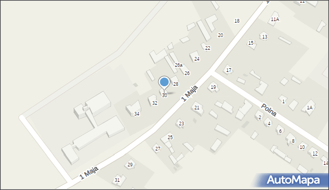 Grodzisk, 1 Maja, 30, mapa Grodzisk