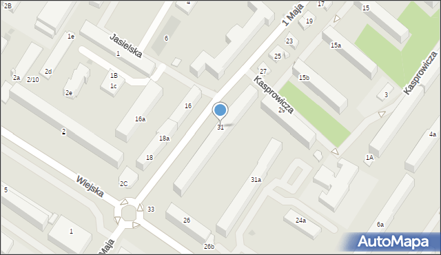 Iława, 1 Maja, 31, mapa Iława
